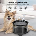 thumbnail image 3 of 5.5L Dog Water Bowl,Large Capacity No Spill Water Bowl for Dogs, Splash Proof Slow Water Feeder C, 3 of 5