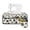 Dog Paw Print, variant on HELLHERO Sewing Machine Pad with 4 Pockets Waterproof Easy Storage for Sewing Classes, Orange