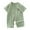Green, variant on Krdevn Baby Short-Sleeve Jacquard Romper, Summer Thin Onesie with Front Snap Buttons & Bear Embroidery, Comfortable Crawling Suit,2-5 Months
