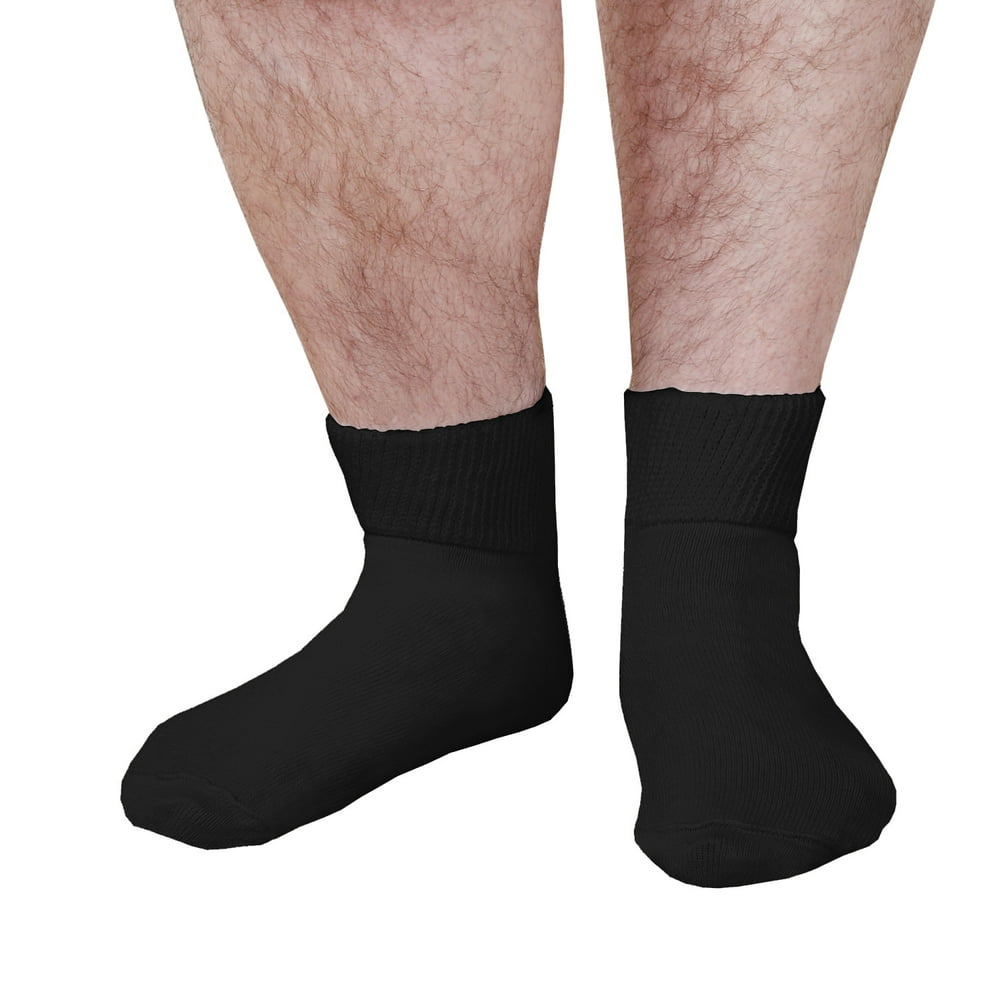 Extra Wide Sock ExtraWide Medical (Diabetic) Quarter Socks for Men