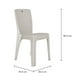 thumbnail image 3 of Silla Plásticos La Ardilla Rattan Alegria Blanco Cantera,Blanco, 3 of 4