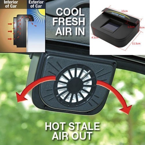 solar car window air conditioner