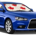 thumbnail image 5 of Uemuo Happy Canada Day Pattern Accordion Car Windshield Sun Shade, Foldable Reflective Sun Visor for Car, Reflector Windshield Sunshade-Medium, 5 of 7