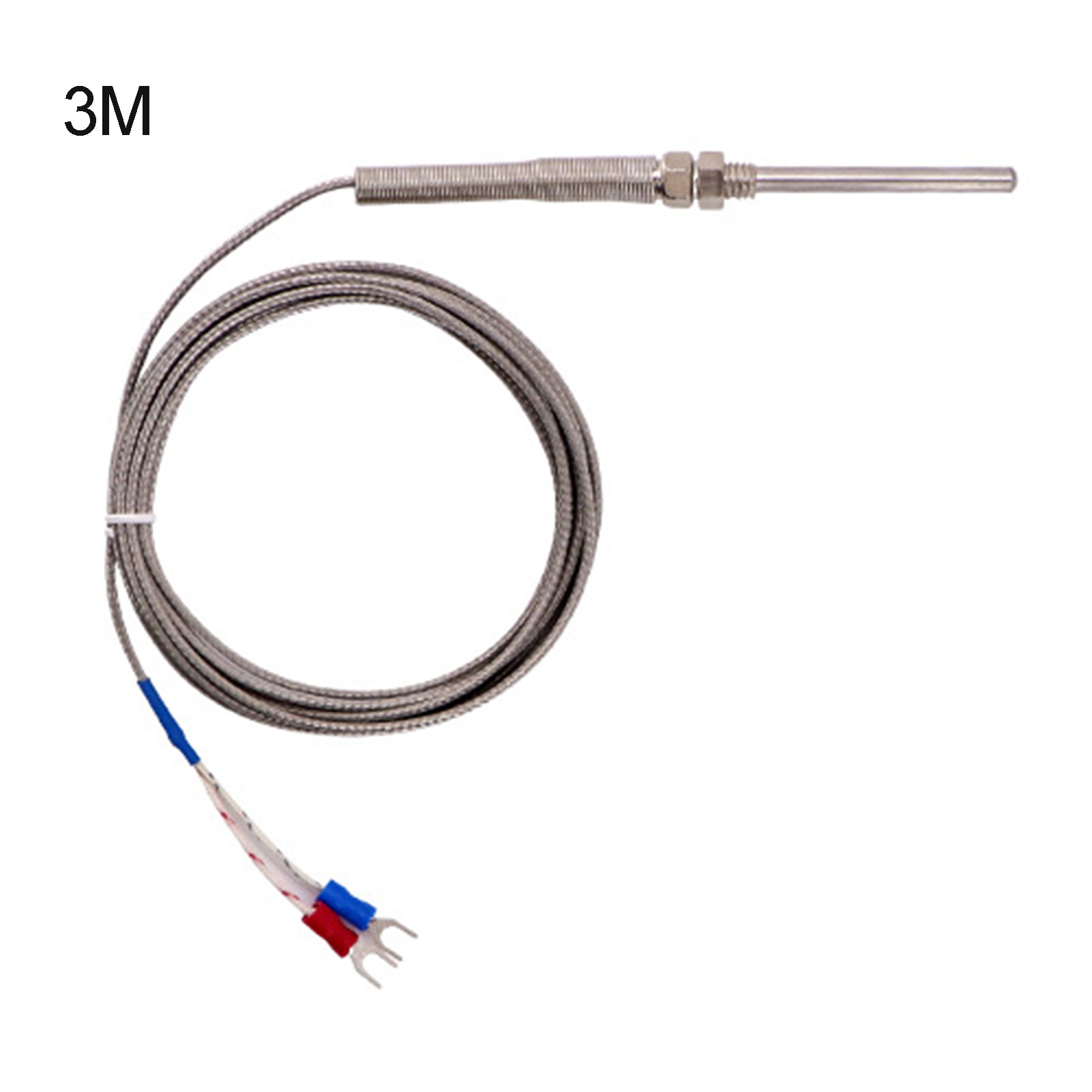 Spade K Type Thermocouple Temperature Sensor Probe Two Wire Controller D=5mm 