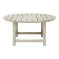 thumbnail image 3 of WestinTrends Malibu Low Outdoor HDPE Round Patio Coffee Table, Sand, 3 of 15