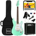thumbnail image 2 of Best Choice Products 39in Full Size Beginner Electric Guitar Kit with Case, Strap, Amp, Whammy Bar - SoCal Green, 2 of 8