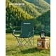 thumbnail image 2 of SONGMICS Silla de Camping, Juego de 2 Sillas de Exterior, Respaldo Alto, Apoyabrazos, Bolsillo para Tazas, Portátil, Plegable, Carga de 330 lbs, Acampada, Jardín, Pesca, Terraza, Verde Oscuro, 2 of 5