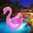 thumbnail image 2 of MesaSe Solar Floating Pool Lights Flamingo Floating Light Glow Inflatable Pool Light 16 RGB Light Colors Timers and 4 Mode IP68 Waterproof LED Lights for Pool Party Pond Garden Decoration, 2 of 10