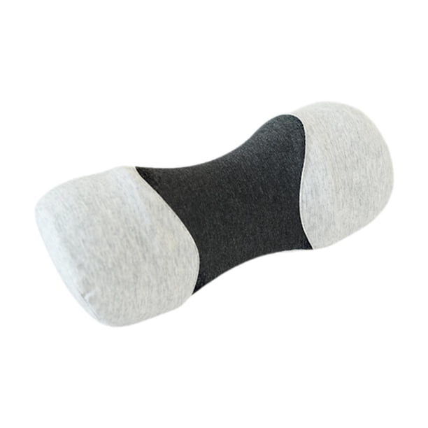 Almohada de cuello cervical Memoria de espuma de espuma Gran regalo Portable cómodo para hombres Mujeres Diseño ergonómico Soporte de cuello Almohada Oscuro y gris claro