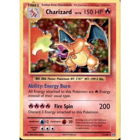 Pokemon Evolutions Rare Holo Charizard #11