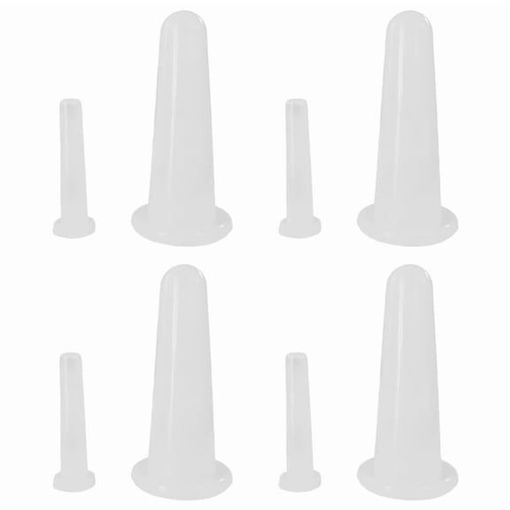 8 Pcs Transparent Massage Cupping,Silicone Mini Facial Cups for Face, Neck, Back, Massager Helper for Men and Women