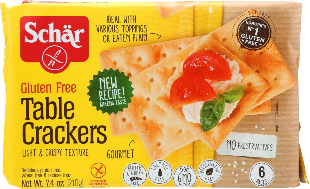 Schar Table Crackers, 7.4 Oz (Pack of 5)