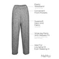 thumbnail image 3 of MeMoi Women's Hacci Wide Leg Soft Lightweight Lounge Pants - Womens - Female, 1X, Black, 3 of 11