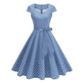 thumbnail image 2 of Sentmoon Robes d'Été pour Femmes Sans Manches avec Imprimé Col Ras du Cou Robe Formelle pour Femmes 2026 Coupe Régulière Extensible Robes d'Été pour Femmes Indispensables de Plage pour Concert et Rave m, 2 of 3