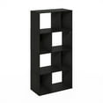 thumbnail image 2 of Furinno Daly 8-Cube Irregular Cubes Bookcase, Bookshelf, Storage Organizer, Espresso, 2 of 6