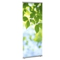 thumbnail image 2 of M&T Displays Adjustable Quick Banner Stand with Carrying Bag Aluminum Floor Standing Silver 35.4x74.81 Inch Display for Convention Conference Trade Show Office, 2 of 14