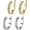 2pcs C, variant on Fixura Ear Clips, Zafiller Ear Clip, Ear Corrector Clips, Thin Chunky Ear Cuffs Non Piercing for Women