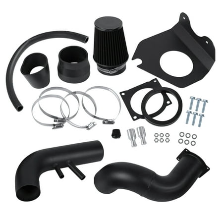 Spec-D Tuning For 1996-2004 Ford Mustang GT 4.6L V8 Matte Black Cold Air Intake System+Filter 1997 1998 1999 2000 2001 2002 (Best Cold Air Intake For Mustang Gt)