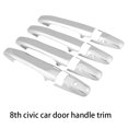 thumbnail image 3 of Embellecedor de manija de puerta de automóvil, cuenco cromado para Honda Civic 2006, 2019, 2016, 2008, 2009, 2010, 2011, 2012, 2013, 2014, 2017, 2018, 8, 9, 10, 8.º, 9.º, 10.º, 3 of 5