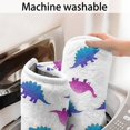 thumbnail image 5 of Dinosaur and Silhouette White Pattern Non Slip Microfiber Bathroom Rugs, Soft Rubber Backing Bath Mats for Bathroom Floor Tub and Shower,17"x27", 5 of 5
