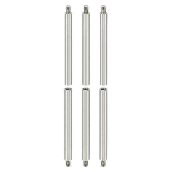 6pcs M4 Standoffs, M4 55 6mm Spacer Standoffs Steel Threaded Standoffs Screws 4mm ID 6mm OD Metric Male Female