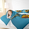 thumbnail image 4 of jejeloiu Yellow Sunflower Twin Comforter Sets,Rustic Flower Floral Bedding Set For Girls Kids 2-Piece, 4 of 8