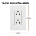 thumbnail image 4 of Lutron 61824 - SCRS-15-TR-BI SC 15A TAMPER RESIST RECP BISCUIT Straight Blade Wall Outlets, 4 of 7