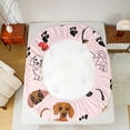 thumbnail image 5 of Castle Fairy Cartoon Dachshund Twin Sheet Sets for Preppy Kids,Kawaii Dog Bedding, 5 of 7
