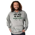 thumbnail image 5 of Cats Make Me Happy You Not So Much Hoodie Sweatshirt Women Men Brisco Brands X, 5 of 6