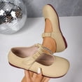thumbnail image 6 of Wensltd Soft Sole Mary Jane Shoes for Women Solid Color Casual Work Shoes Fashion Comfortable Flats, 6 of 9