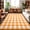 Orange, variant on Orange Checks Washable Area Rug 2 x 3 ft White Gingham Plaid Abstract Modern Summer Soft Non Slip Rugs Stain Repellent Indoor Felt Carpet for Living Dining Room Bedroom Home Office