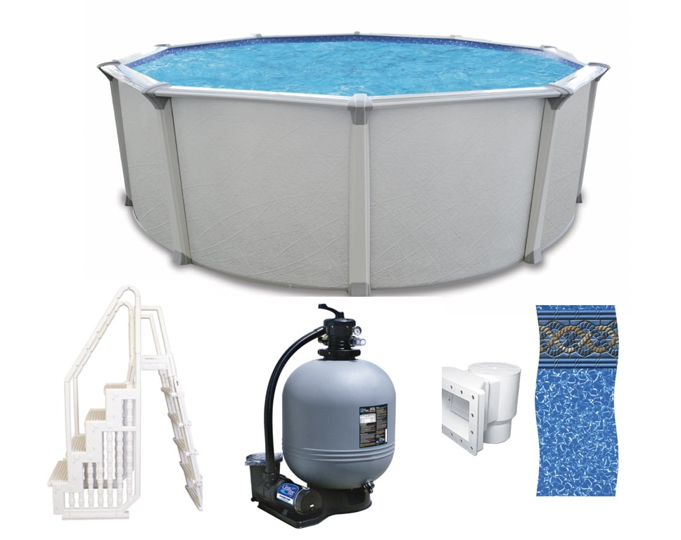large round swimming pool