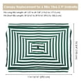 thumbnail image 6 of Yescom 10x6.5 Ft Patio Umbrella Replacement Canopy Market Table Top Sunshade Cover Yard, 6 of 11
