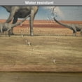 thumbnail image 6 of Ambesonne Jurassic Place Mats Set of 4, Diplodocus Dinasours, Standard Size, Khaki Blue Grey, 6 of 6