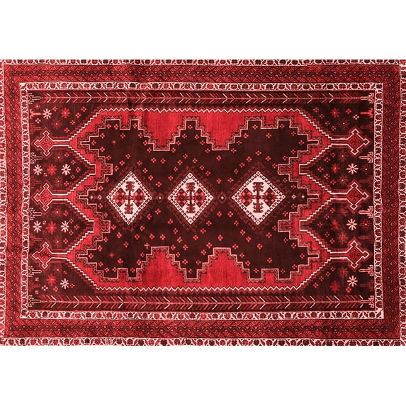 Ahgly Company Indoor Rectangle Persian Red Traditional Area Rugs, 4' x 6'