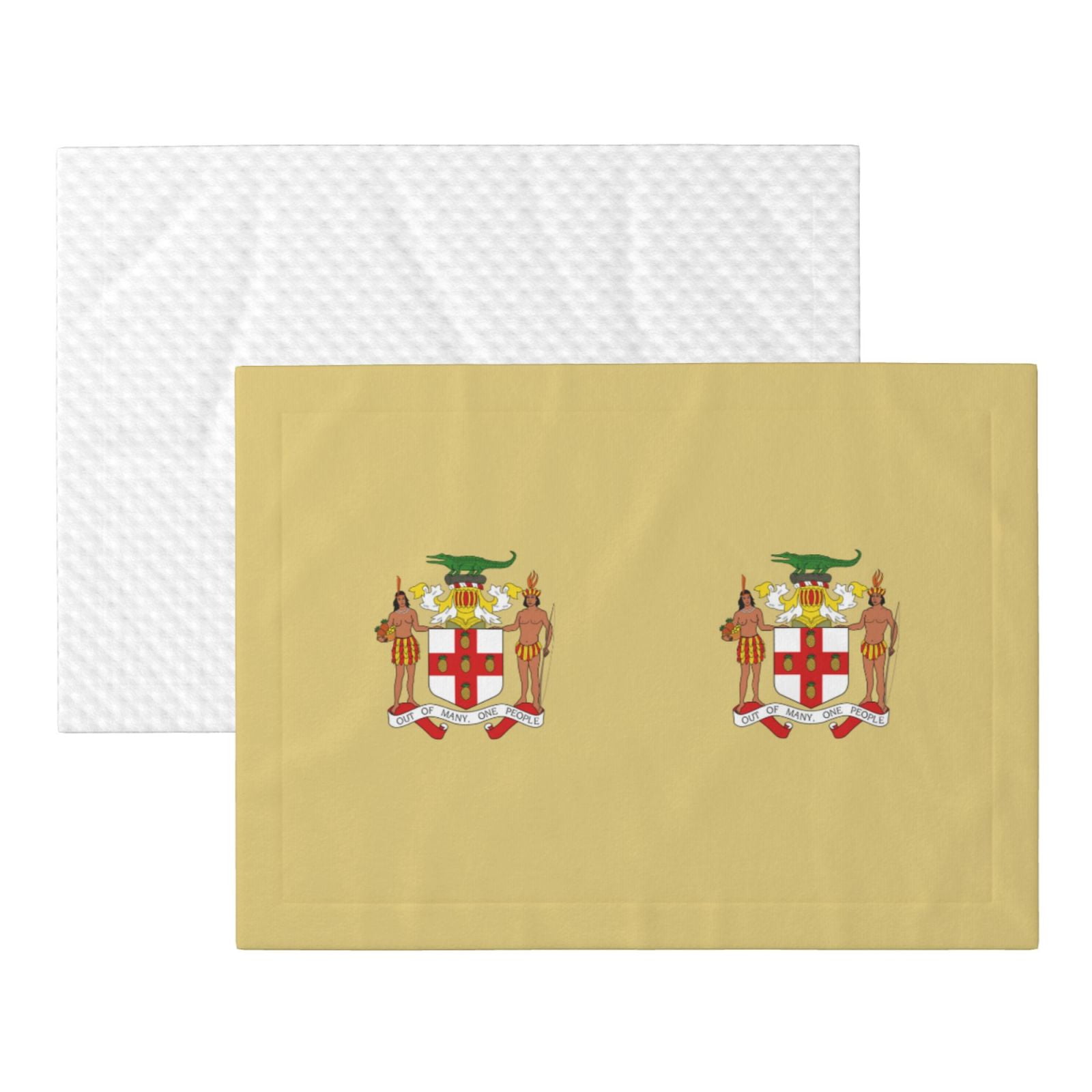 Flannel Throw Dog Blanket Coat Of Arms Of Jamaica Soft Warm Print Pet Blankets for Small Dog Cat Puppy