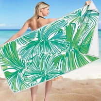 dinapents 75x150cm Quick-Dry Beach Towel - Thick Microfiber Sand-Free Reversible Towel for Adults, Waterproof Picnic Blanket & Yoga Mat