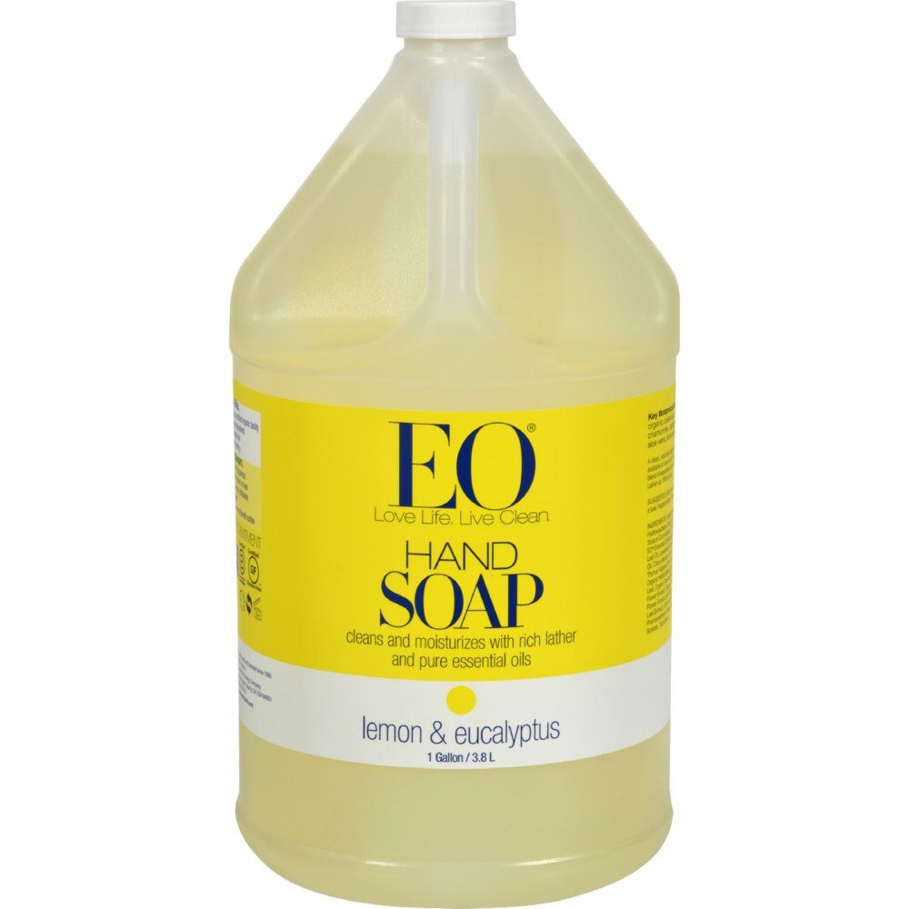 EO Products Liquid Hand Soap Lemon and Eucalyptus 1 Gallon