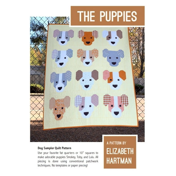 The Puppies Quilt Pattern by Elizabeth Hartman