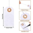 thumbnail image 4 of Paquete de 200 Etiquetas en con Cuerda Elástica, Etiquetas Colgantes para Marcar, Etiquetas en con Orificio Reforzado para Escribir, 2,75x1,37 Pulgadas, 4 of 5