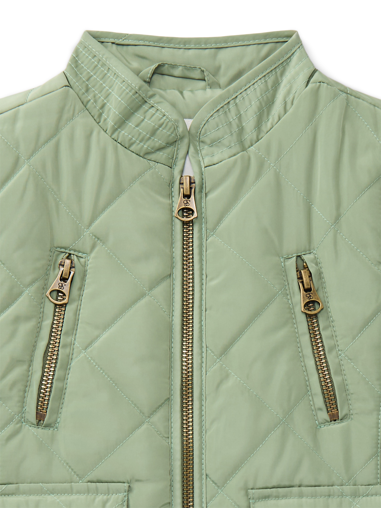 Jessica Simpson Toddler Girls Quilted Barn Vest, Lightweight, Sizes 2T-5T