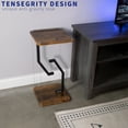 thumbnail image 3 of VIVO Rustic Vintage Brown/Black Tensegrity Speaker Floor Stand Floating Platform, 3 of 6