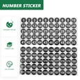 Multicolour wheelie bin numbers for bins pack of 3 wheelie bin stickers for wheelie bins bin