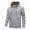 Gray, variant on ShomPort Men's Long Sleeve Quarter Zip Sweatshirt Drawstring Plaid Lining Loose Shirts Plain Sports Fall Winter Hoodies