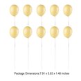 thumbnail image 3 of Yuarrent 1 Juego de suministros para decoración de pasteles pequeños, soporte para globos, juego para hornear, decoraciones de feliz cumpleaños, Herramientas y accesorios para hornear Amarillo Yuarrent HA060373-02, 3 of 6