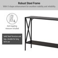 thumbnail image 4 of Patiojoy Table d'Entrée Console Table 2 Niveaux Présentoir Étagère de Rangement Brun, 4 of 7