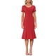 thumbnail image 1 of INSPIRE CHIC Vestido de Sheath para Mujeres, Vestido de Cóctel de los Años 50, Decoración de Botones, Vestido Midi de Sirena con Volantes XL Rojo, 1 of 6