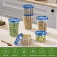 thumbnail image 3 of Reusable Freezer Storage Container Sets with Airtight Twist Top Lid, Round BPA-Free Plastic Containers with Lids for Kitchen Meal Prep, Microwave, Dishwasher and Freezer Safe, 3 of 7