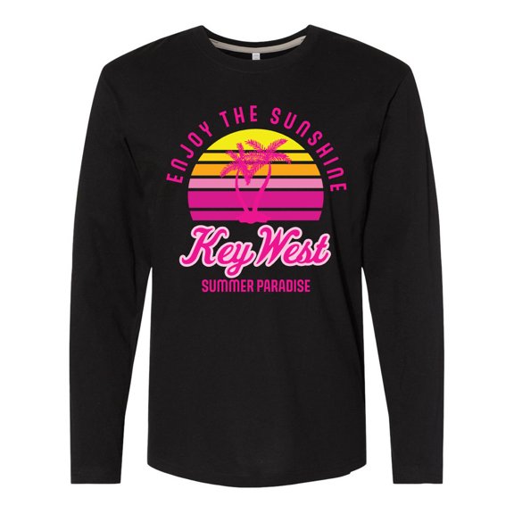 Inktastic Enjoy the Sunshine Key West Summer Paradise Long Sleeve T-Shirt
