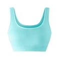 thumbnail image 4 of Nilvkv Bandeau Bra, Strapless Bra, Solid Strapless Seamless Wireless Push Up Anti Slip Basic Blue 32AB, 4 of 6